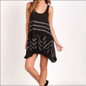 Free People black trapeze dress